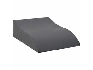 Coussin pour les jambes, oreiller 68 x 40 x 18 cm mousse pu gris cf56586