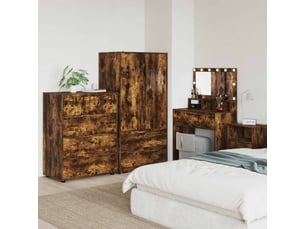 Armoire <strong></strong> <strong></strong> coloris bois clair largeur 80 cm