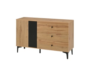 Buffet 2 porte(s) 3 tiroir(s) BGSRYAO - 120 cm coloris marron