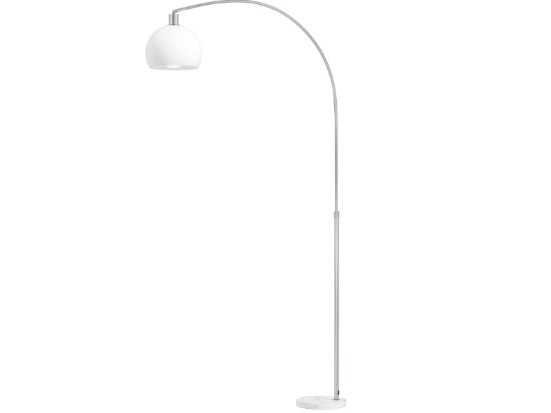 Lampadaire 90x26x180 cm en métal avec interrupteur au pied blanc chicfurn - Conforama A