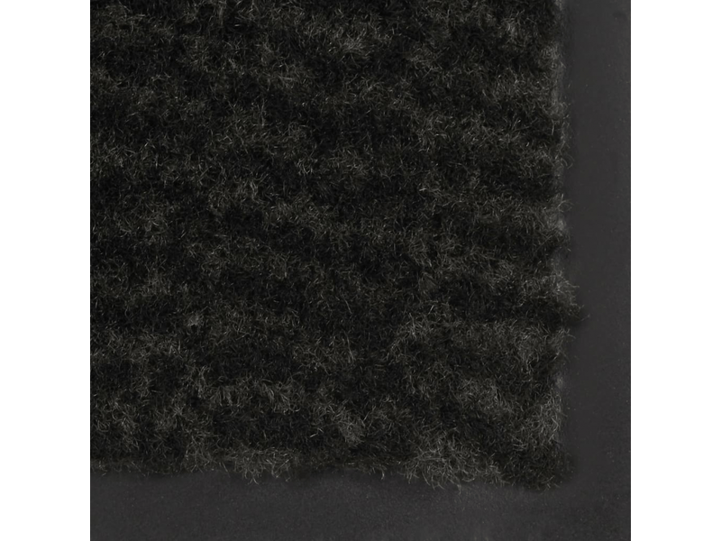  Tapis d'entrée rectangulaire à nœuds 40x60 cm noir - comfortxl 132703 - Conforama D