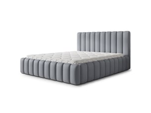 Lit coffre 180x200 cm <strong>MASSENO</strong> <strong></strong> coloris gris