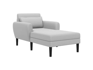 Fauteuil relax manuel VIDAXL Velours gris