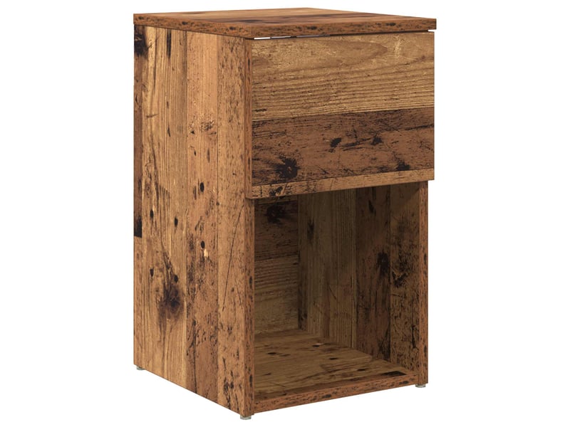  Table de chevet - table de lit 2 pièces bois ancien 29 x 31,5 x 49 cm  - Conforama D