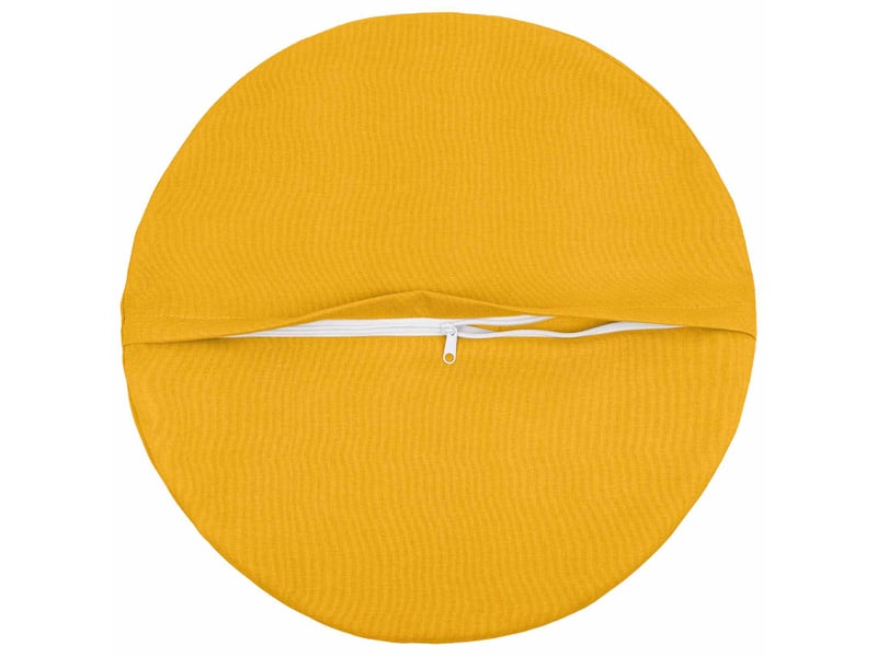  Lot de 2 coussins avec oreiller, coussins décoratifs heerlen jaune clair tissu cf50249  - Conforama C