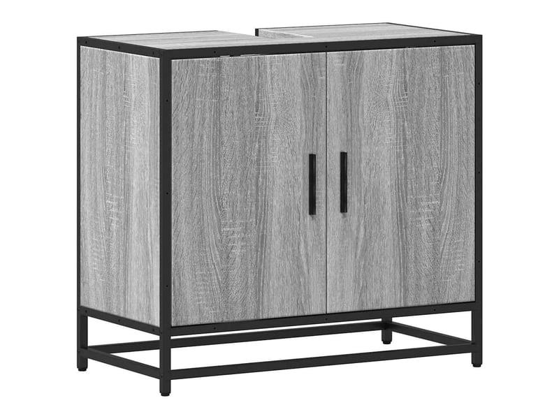  Armoire de lavabo de salle de bain sonoma gris 65x33x60 cm  - Conforama A
