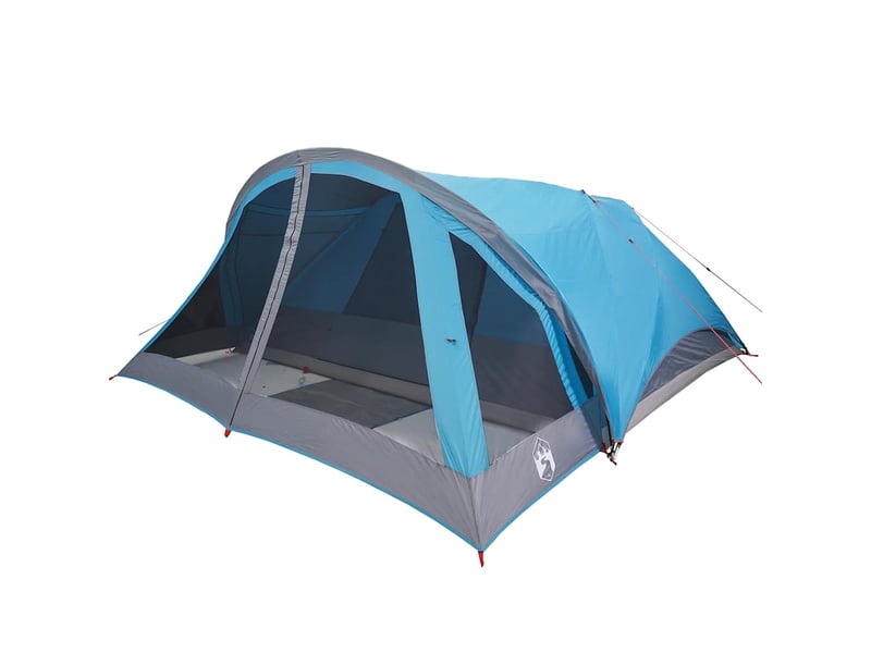  Tente de camping, tente de cabine familiale 6 personnes bleu imperméable shl10413  - Conforama E