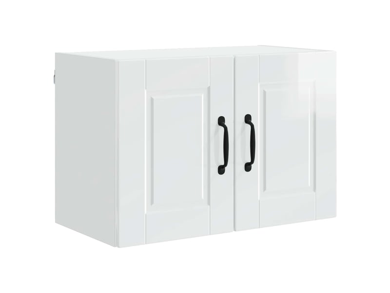  Meuble mural de cuisine, armoire de cuisine blanc brillant 60x31x40cm  - Conforama A