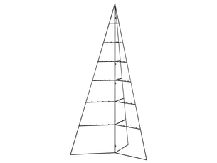 Arbre de noël, sapin de noël en métal pour décoration noir 140 cm
