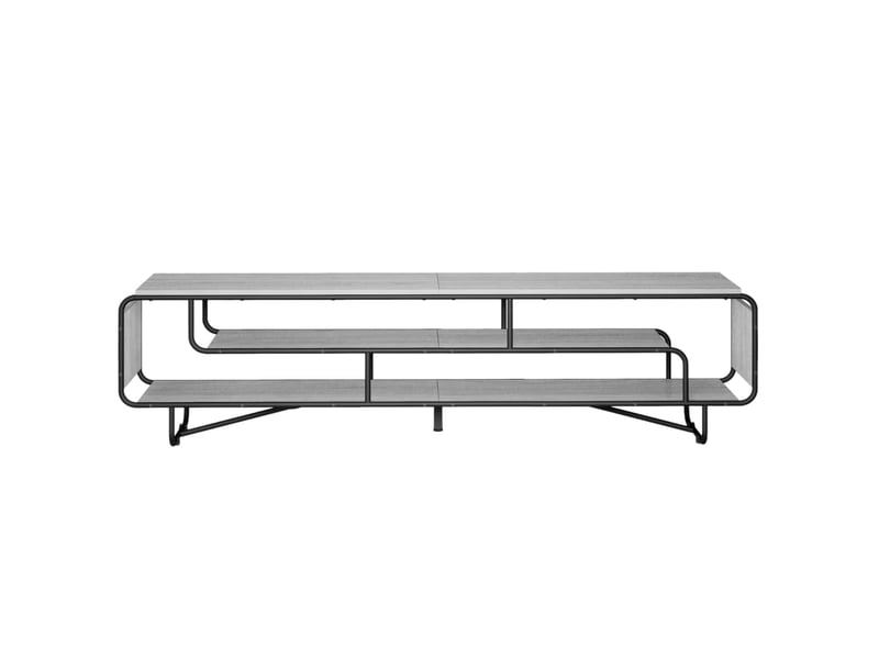  Meuble tv, banc tv 180x36x45 cm sonoma gris bois d'ingénierie  - Conforama C