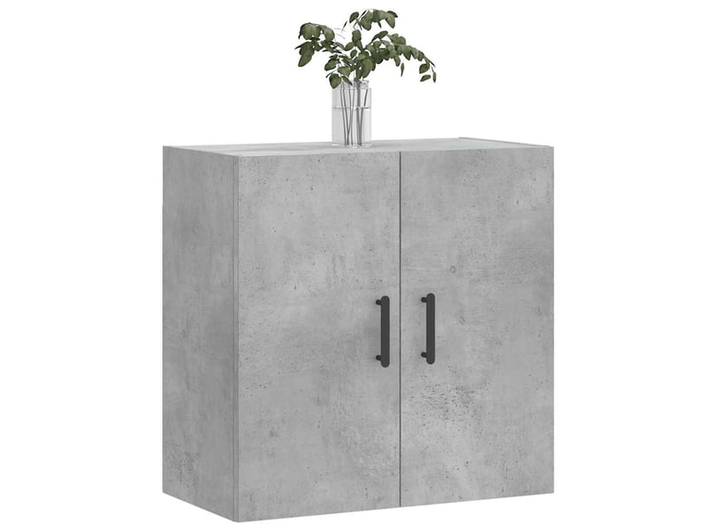  Armoire murale salon, meuble de rangement gris béton 60x31x60 cm bois d'ingénierie shl1038  - Conforama C