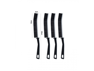 Lot de 4 brosses de nettoyage d'angle à poils durs pour sols carrelés, cuisines et salles de bains