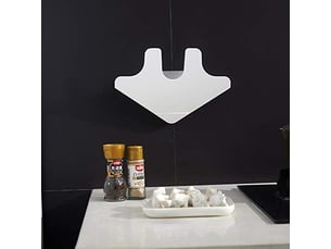 Organisateur de cuisine blanc, porte-couvercle de casserole en plastique, porte-cuillère, porte-cuillère, couvercle de casserole, plaque de cuisson
