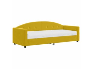 Lit simple 80x200 cm coloris jaune