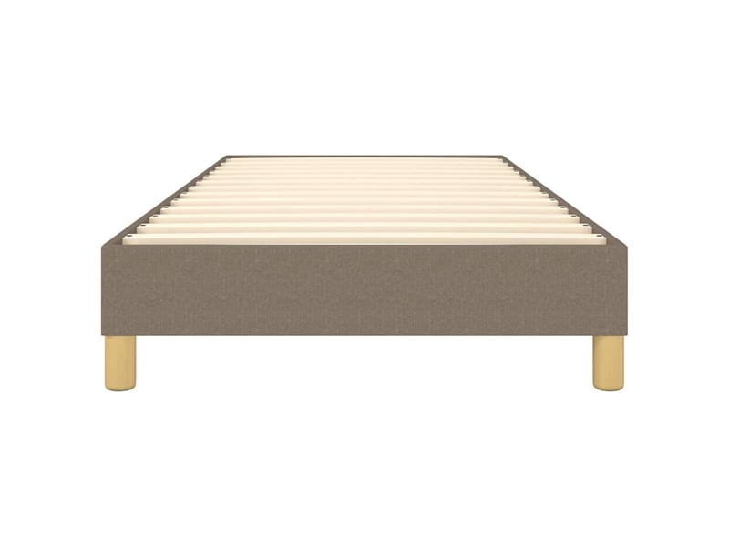  Lit simple- lit adulte -  cadre de lit à lattes taupe 100x200 cm tissu  - Conforama D