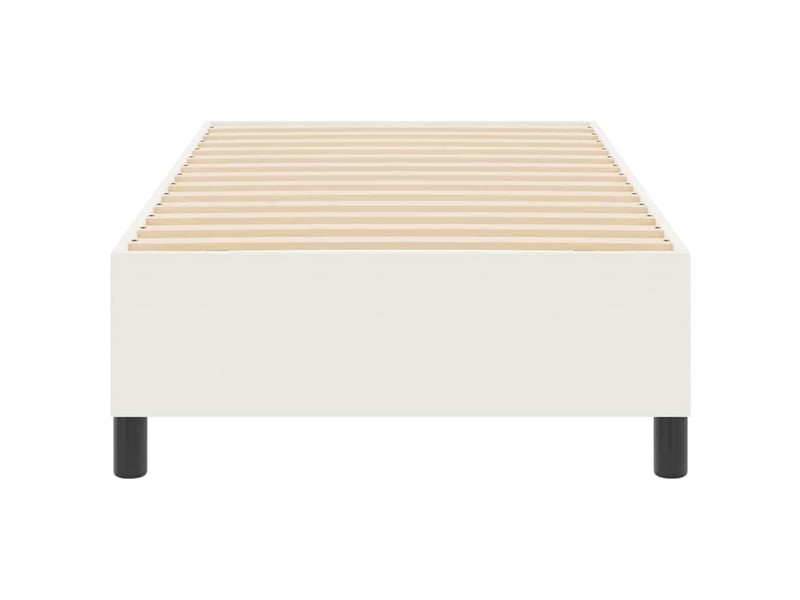  Lit simple- lit adulte -  cadre de lit plateforme crème 80 x 200 cm  - Conforama D