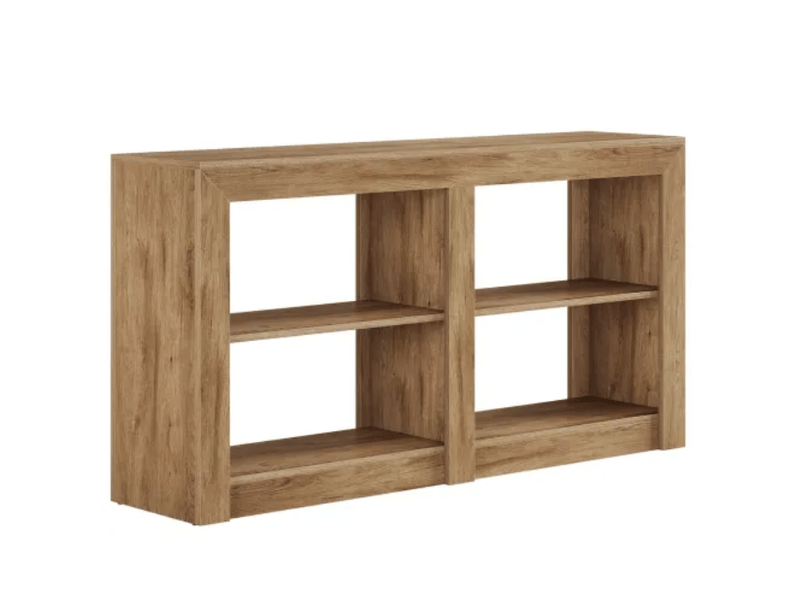  Table console 150x35x85 cm à 3 niveaux mdf marron  - Conforama A