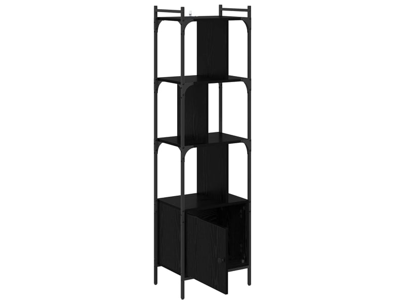Bibliothèque 6 niveaux, armoire à livres 44,5 x 30 x 154,5 cm bois d'ingénierie shl8029 - Conforama E