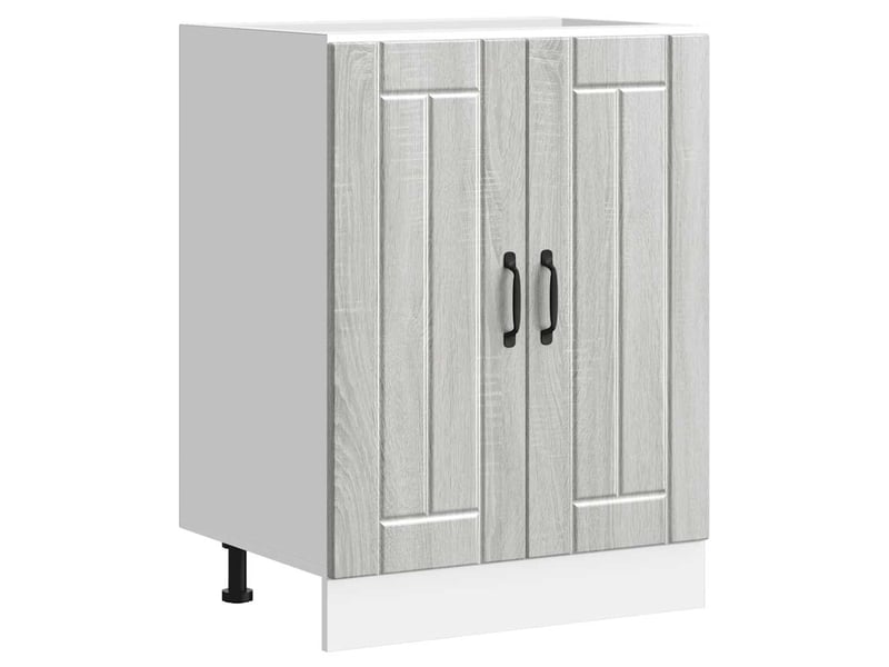 Meuble de cuisine, meuble de base de lavabo sonoma gris bois d'ingénierie shl2930 - Conforama B