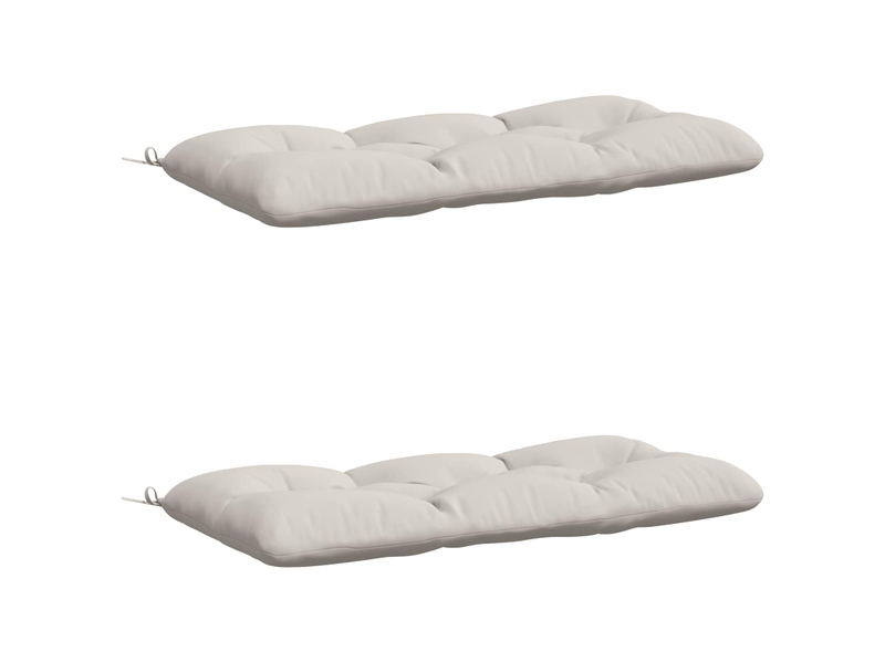 Lot de 2 coussins de banc, coussins d'assise vianen 100 % polyester blanc cf57634 - Conforama A