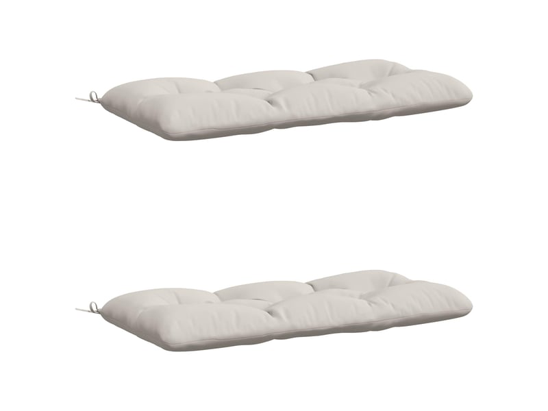 Lot de 2 coussins de banc, coussins d'assise vianen 100 % polyester blanc cf57634  - Conforama A