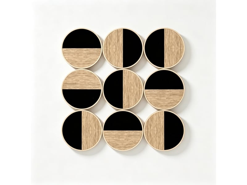  Décoration murale en métal 3d avec design unique composé de plusieurs disques ronds  - Conforama A