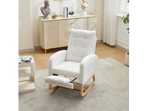 Pouf / repose pied blanc