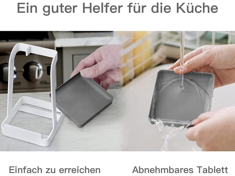  (blanc) support multifonctionnel pour couvercles de casseroles et cuillères de cuisine - acier - pour couvercles de casseroles, cuillères de cuisine  - Conforama D