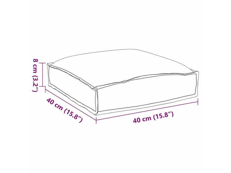  Lot de 4 coussins pour chaise, coussins d'extérieur tissu oxford beige 40 x 40 x 8 cm cf50050  - Conforama E