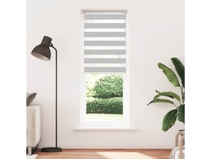 Store zèbre, store de fenêtre gris clair largeur du tissu 70,9 cm polyester cf48519