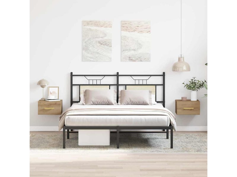  Lot de 2 table de chevet chambre 35 x 35 x 20 cm bois d'ingénierie shl7630  - Conforama D
