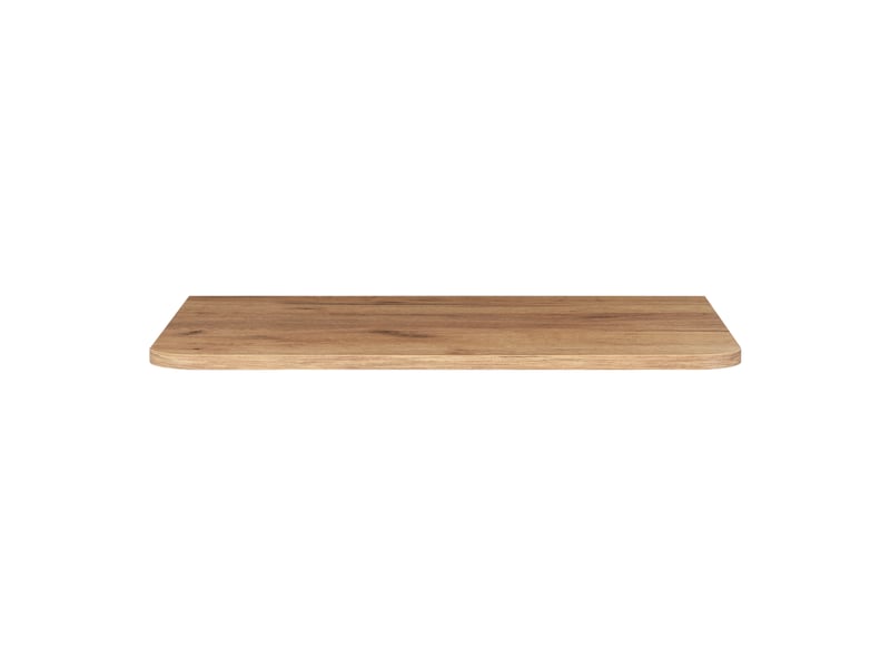  Plan de travail linea 60 cm chêne craft d'or pour meuble de salle de bain avec angles arrondis  - Conforama D