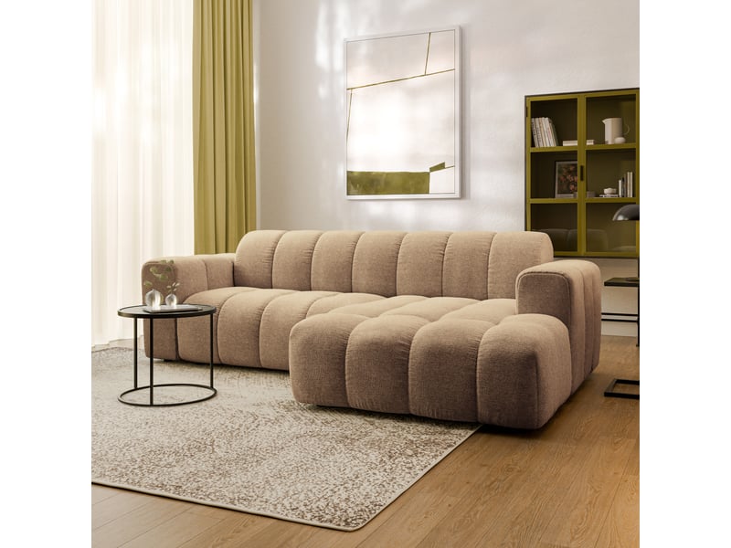 Canapé d'angle tisi, tkanina strukturalna beige - Conforama B