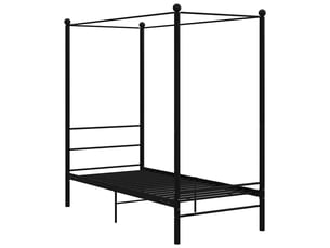 Lit simple 90x200 cm    coloris noir