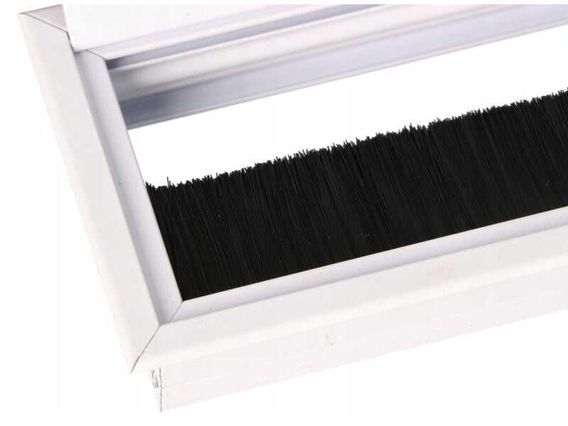  Passage de câble en métal blanc pour table de 80x120 mm  - Conforama E