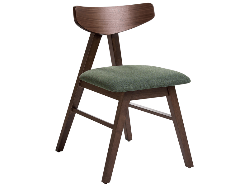 Lot de 2 chaises de salle à manger lacota bois marronvert  - Conforama D