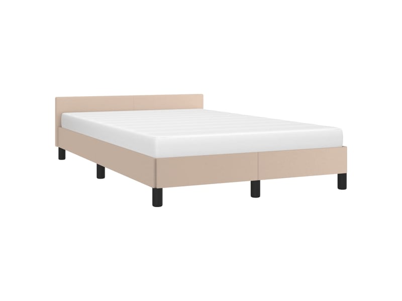  Lit double- lit adulte -  cadre de lit sans matelas cappuccino 120x190 cm similicuir  - Conforama C