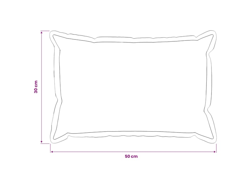 Lot de 6 housses de coussin houten gris clair 30 x 50 cm cf49974 - Conforama E