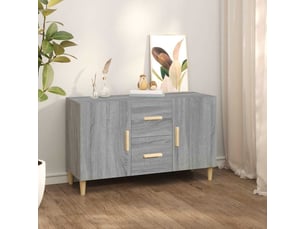 Buffet - bahut - meuble de rangement sonoma gris 100x36x60 cm bois d'ingénierie