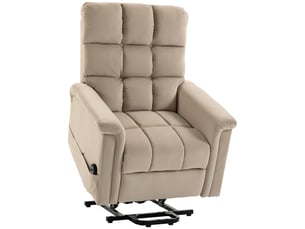 Fauteuil relax électrique  <strong></strong> Velours marron