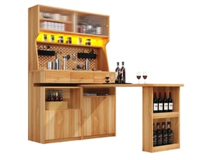 Vitrine coloris naturel <strong>MODENVIE</strong> <strong></strong> - 137 cmx177.7 cm