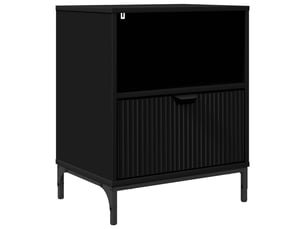 Table de chevet - cabinet de chevet - table de nuit noir 49 x 36 x 61 cm bois d'ingénierie