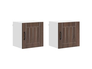 Meuble mural de cuisine | armoire de cuisine 2 pcs chêne brun bois d'ingénierie shl4658