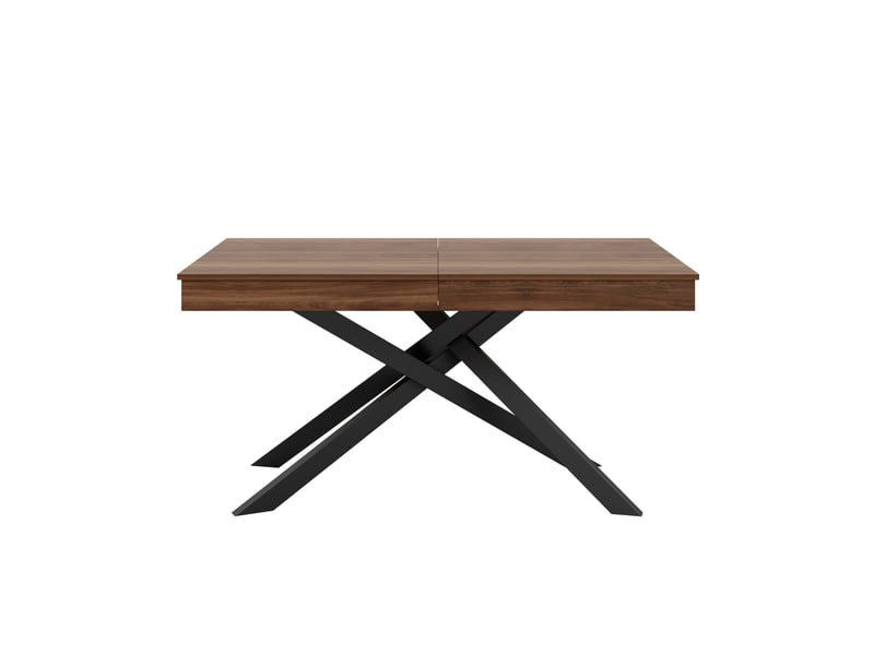 Table à manger extensible rectangulaire noyer, 140180 x 80 cm, 6–8 places - Conforama A