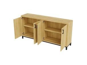 Buffet 4 porte(s) - 160 cm coloris marron