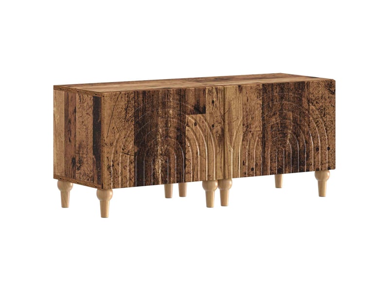  Ensemble de 3 meubles tv led bois ancien bois d'ingénierie shl93443  - Conforama D