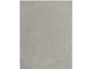Tapis de salon géométrique 160 x 120 cm – gris – jacquard en relief, épais à poils longs antidérapant