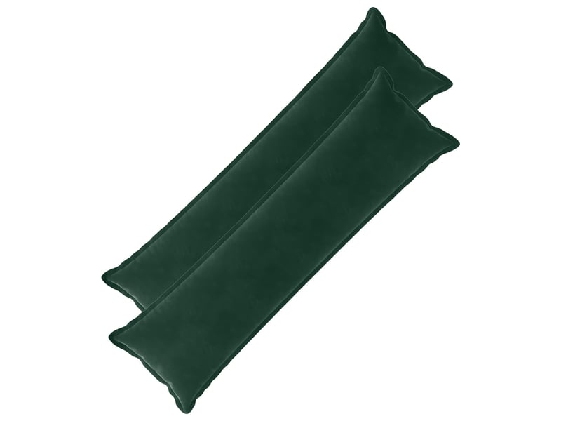  Lot de 2 coussins avec oreiller, coussins décoratifs houten vert foncé fløjl cf51233  - Conforama A