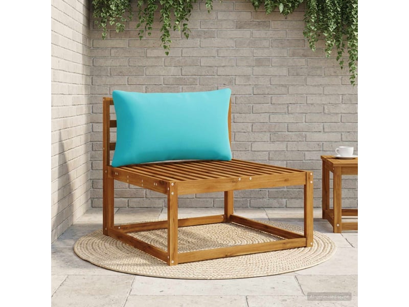 Coussin de dos, coussin de dossier 1 pièce putten 100 % polyester turquoise cf54458 - Conforama B