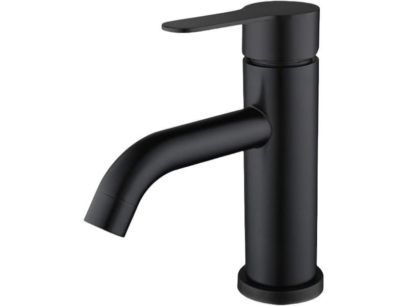  Robinet mitigeur eau chaude et eau froide, coude en acier inoxydable noir, monotrou, avec flexible de 60 cm - lh00000746jy LH00000746JY - Conforama A